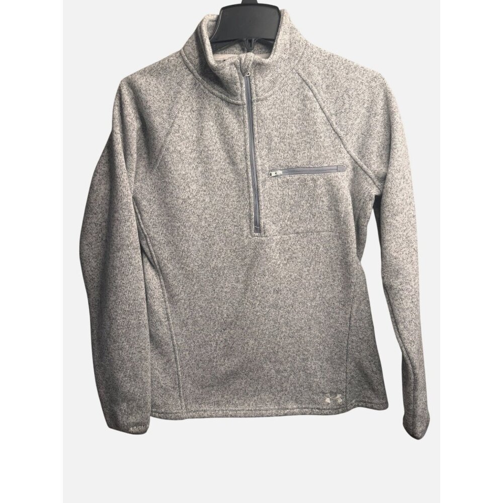 Under Armour Womens UA Storm Fleece 1/2 Zip Pullover Medium Heather Gray